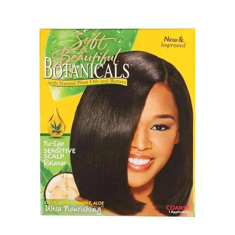 Soft & Beautiful Botanicals No Lye Sensitive Scalp Relaxer 1 Application Coarse