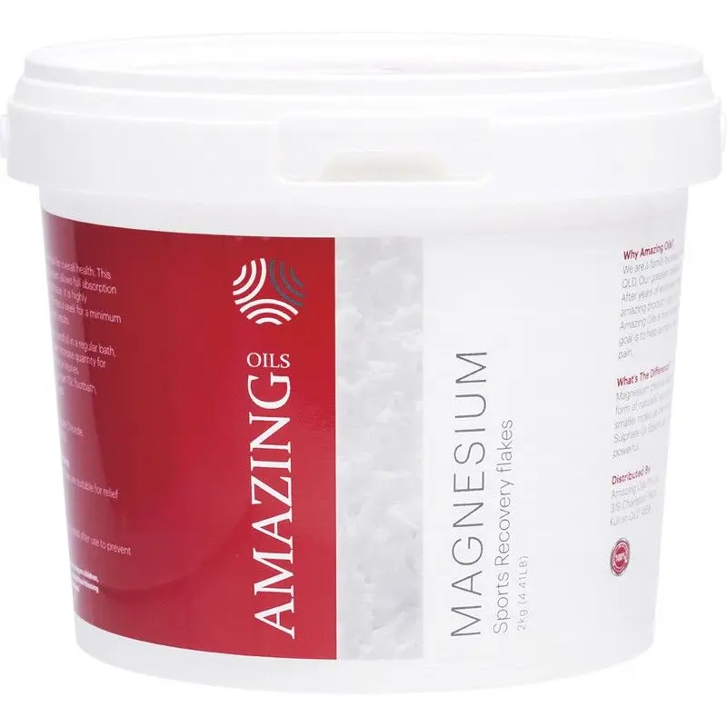 Amazing Oils Magnesium Sports Recovery Bath Flakes 2 kg