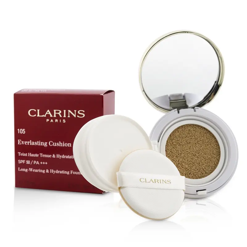 Clarins Everlasting Cushion Foundation SPF 50 - # 105 Nude  13ml/0.5oz
