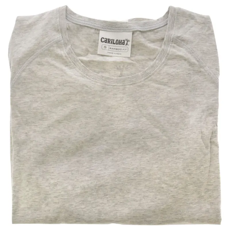 Cariloha Bamboo Athletic Long-Sleeve T-Shirt - Light Heather Gray by Cariloha for Women - 1 Pc T-Shirt (S)
