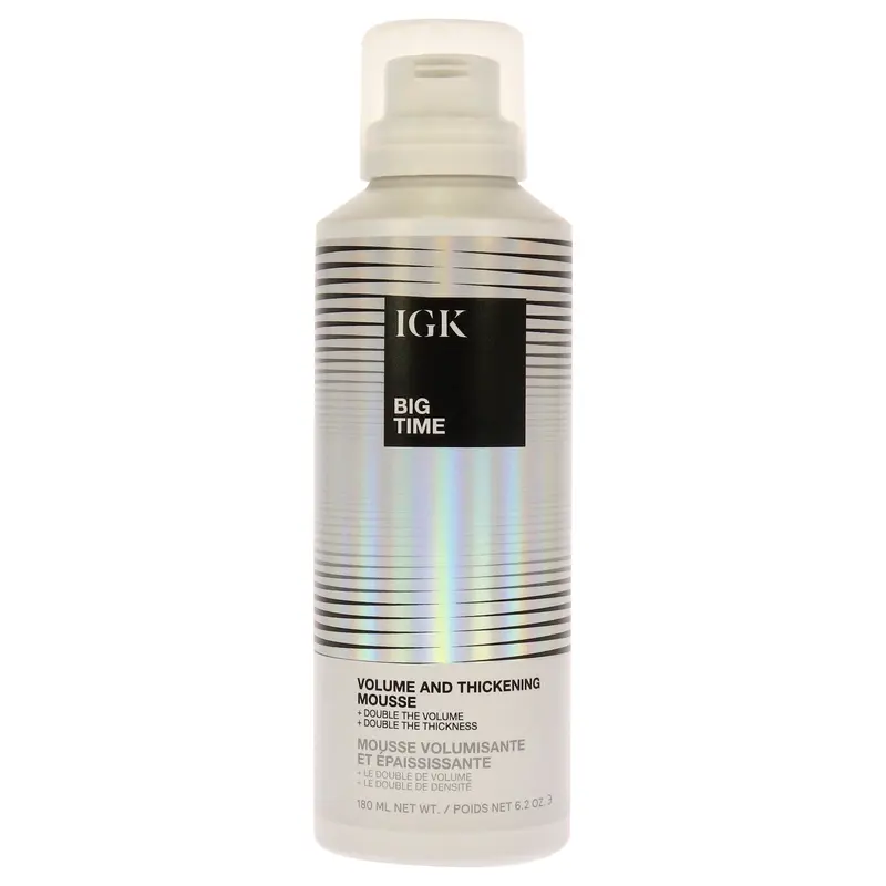 IGK Big Time Volume and Thickening Mousse by IGK for Unisex - 6.2 oz Mousse