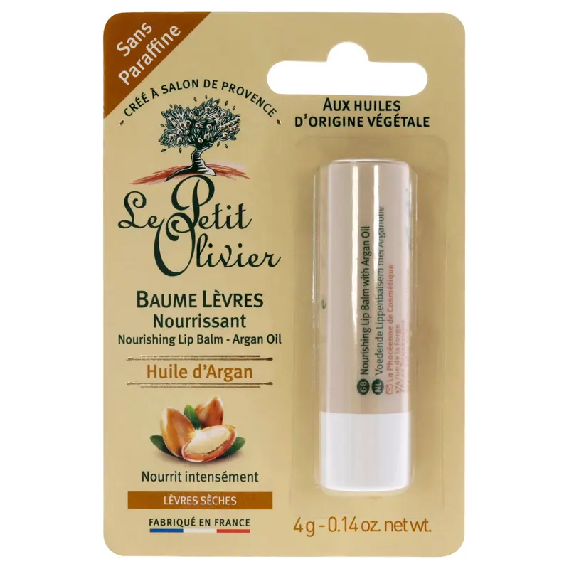 Le Petit Olivier Nourishing Lip Balm Stick - Argan Oil by Le Petit Olivier for Women - 0.14 oz Lip Balm