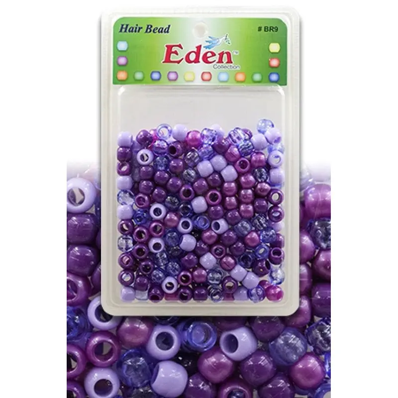 Eden Medium Hair Beads Jumbo Pack - Purple Mix #BR9PUR6