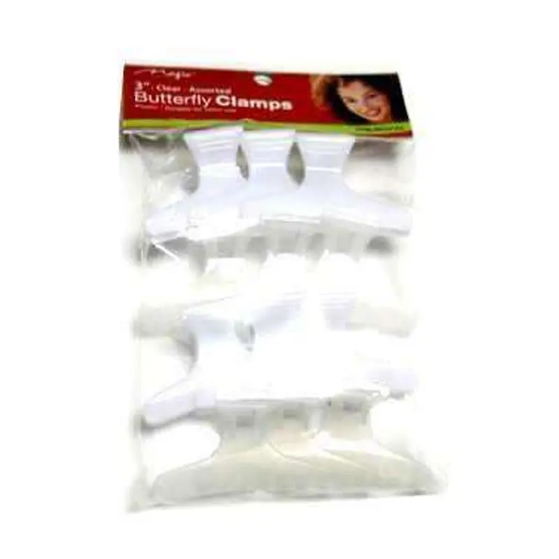 Magic Collection Butterfly Clamps 3 " - Clear
