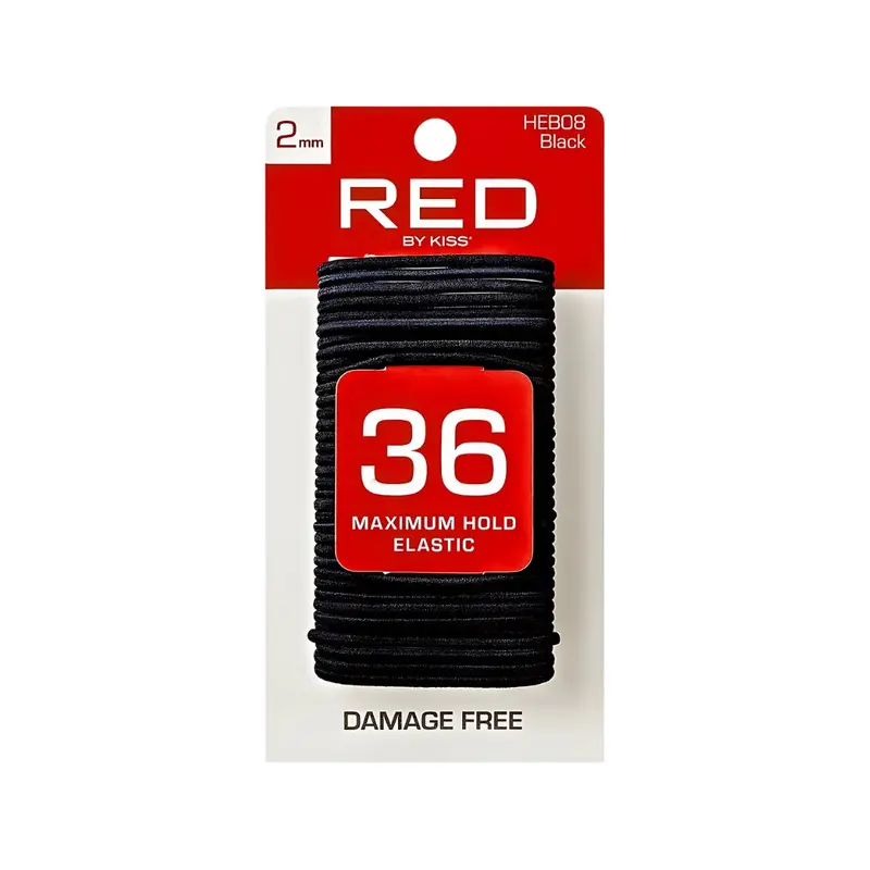 Red By Kiss Elastic Band 2mm - 36 Ct
