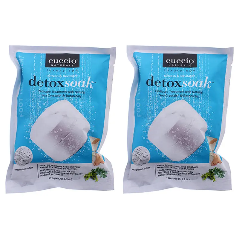 Cuccio DetoxSoak Pedicure Treatment by Cuccio for Women - 6.3 oz Nail Treatment - Pack of 2