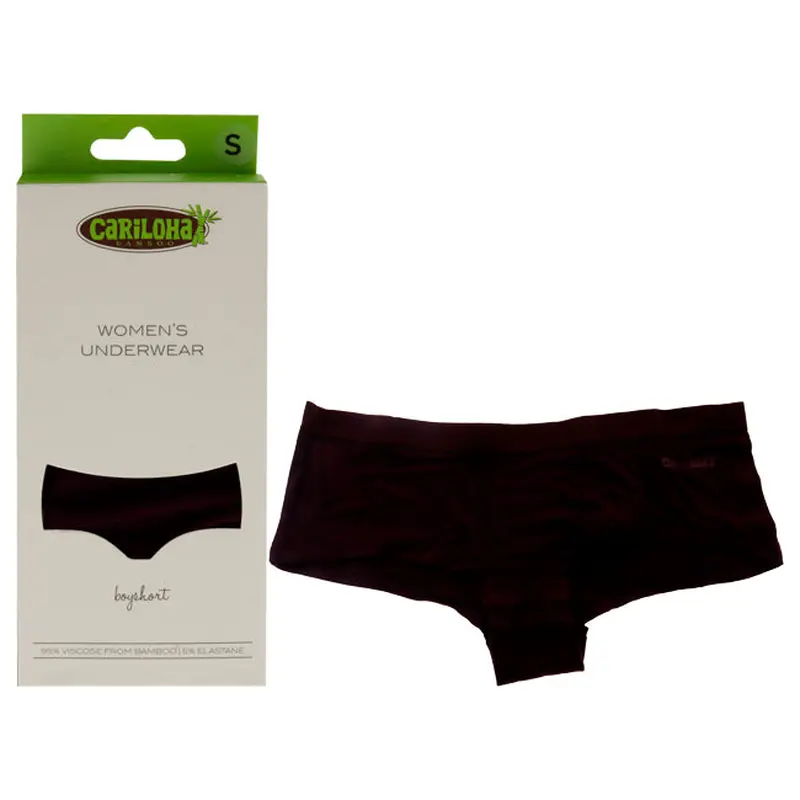 Cariloha Bamboo Boyshort Briefs - Merlot by Cariloha for Women - 1 Pc Underwear (S)