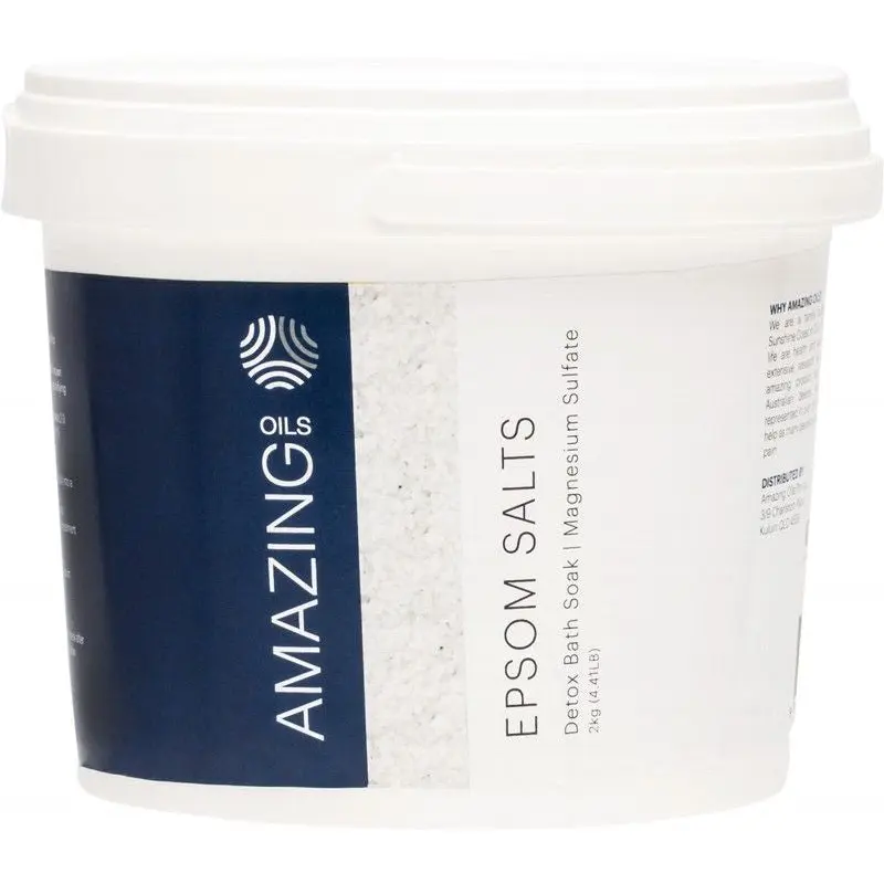 Amazing Oils Magnesium Epsom Salts Detox Bath Soak 2 kg