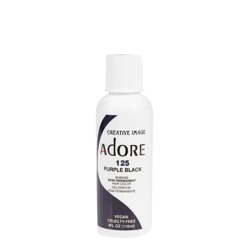 Adore Semi-Permanent Hair Color - 125 Purple Black