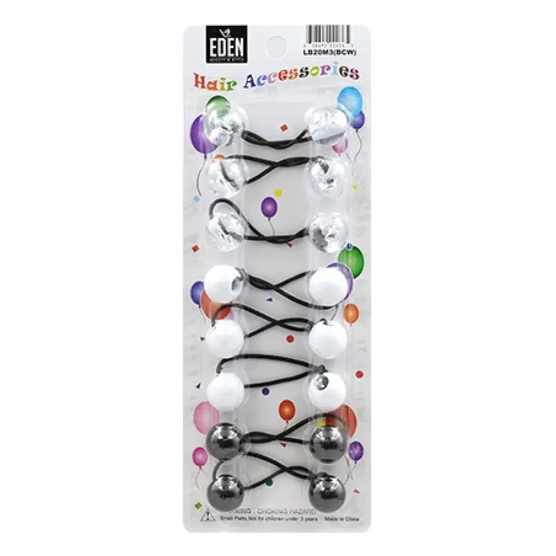 Eden Hair Baubles - Black, White & Clear #LB20M3