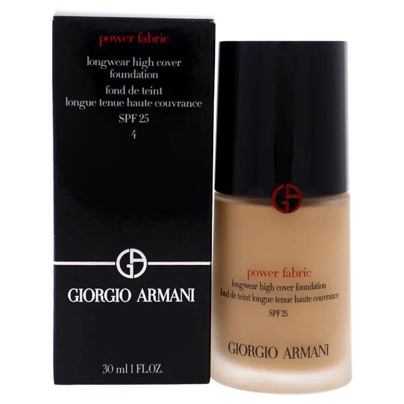 Giorgio Armani Power Fabric Longwear High Cover Foundation SPF 25 - 4 by Giorgio Armani for Women - 1 oz Foundation