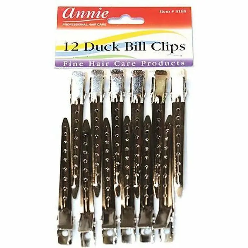 Annie: 12 Duck Bill Clips #3168