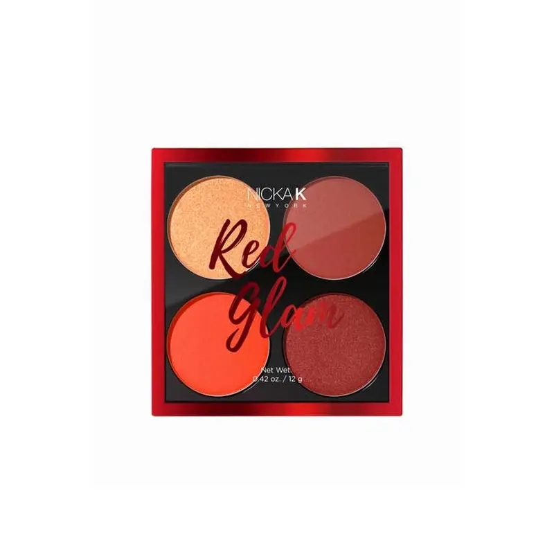 Nicka K New York Red Glam Blush and Highlighter Palette FL0403