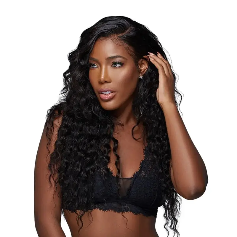 Rio 100% Unprocessed Human Hair HD Lace 13x6 Frontal Wig 26" - Jet Black