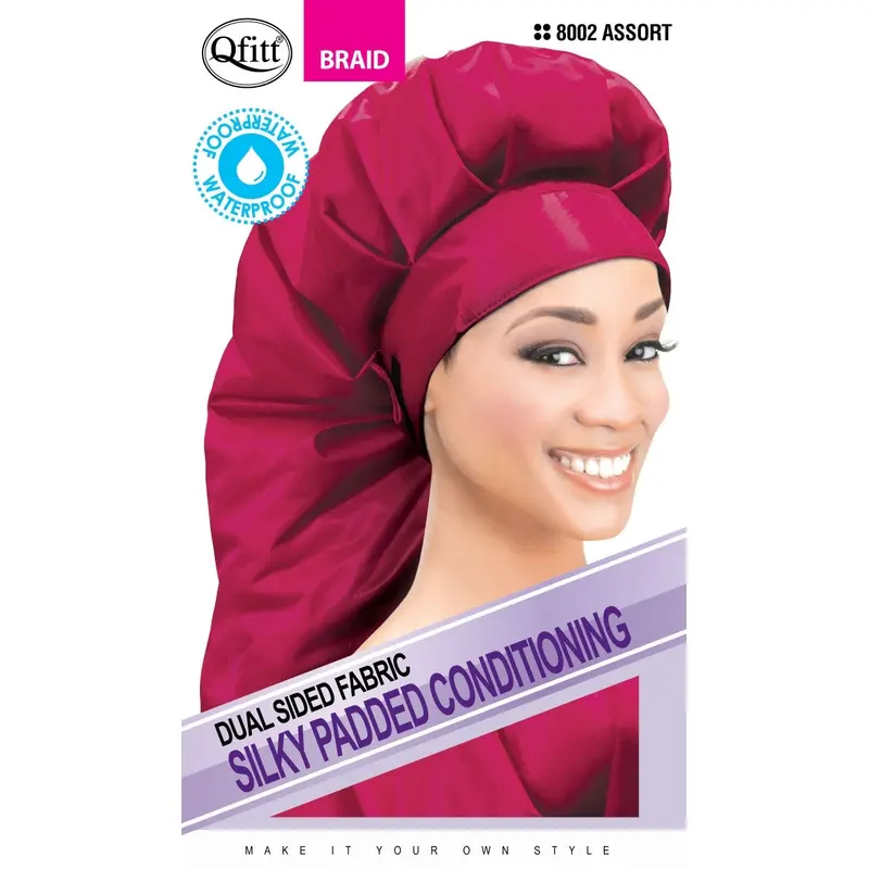 Qfitt Silky Padded Conditioning Braid Cap #8002 Assorted