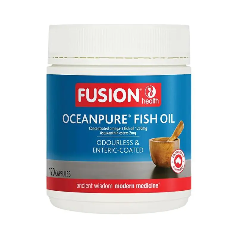 Fusion Health Oceanpure Fish Oil Odourless Enteric 120c