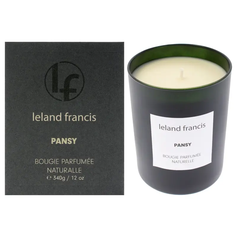 Leland Francis Scented Candle - Pansy by Leland Francis for Unisex - 12 oz Candle