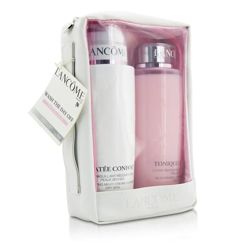 Lancome Confort Duo Set: Confort Galatee 400ml/13.4oz + Confort Tonique 400ml/13.4oz  2pcs+1bag
