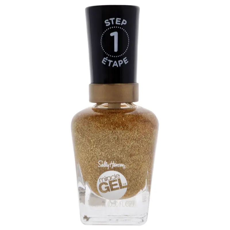 Sally Hansen Miracle Gel Nail Polish - 155 Five Golden Blings by Sally Hansen for Women - 0.5 oz Nail Polish