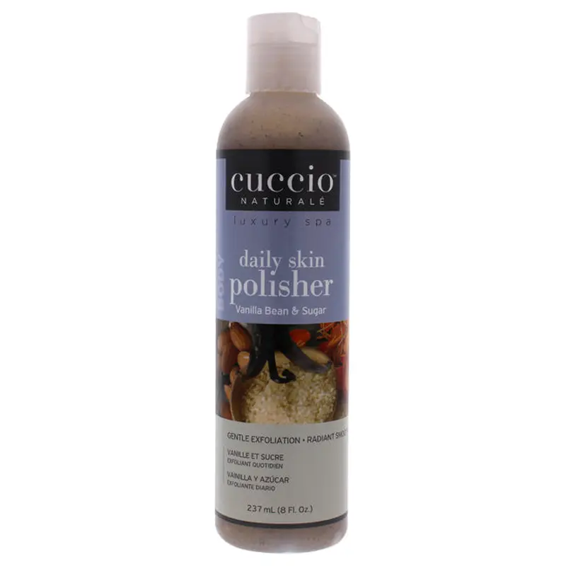 Cuccio Luxury Spa Daily Skin Polisher - Vanilla Bean and Sugar by Cuccio for Unisex - 8 oz Scrub