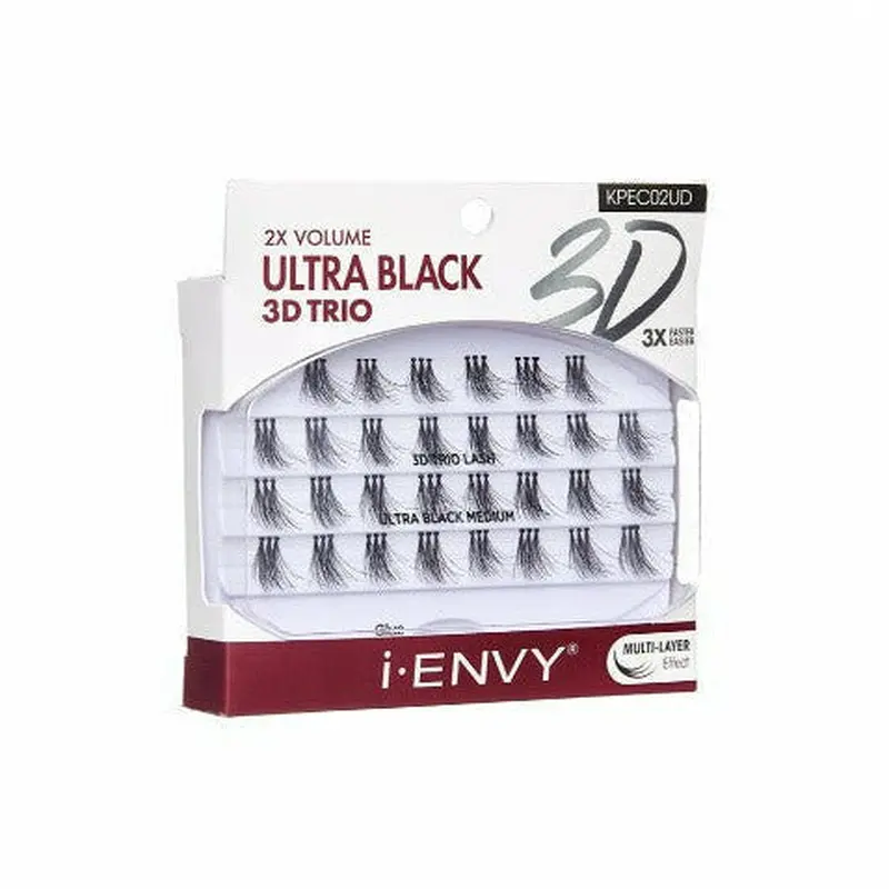 Kiss: i Envy Ultra Black 3D Trio Lash Extensions