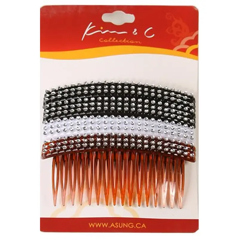 4pc Fashion Stone Hair Combs #1328