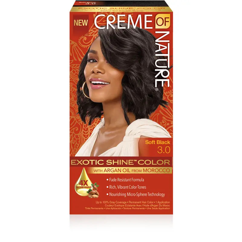 Creme Of Nature Exotic Shine Color - #3 Soft Black