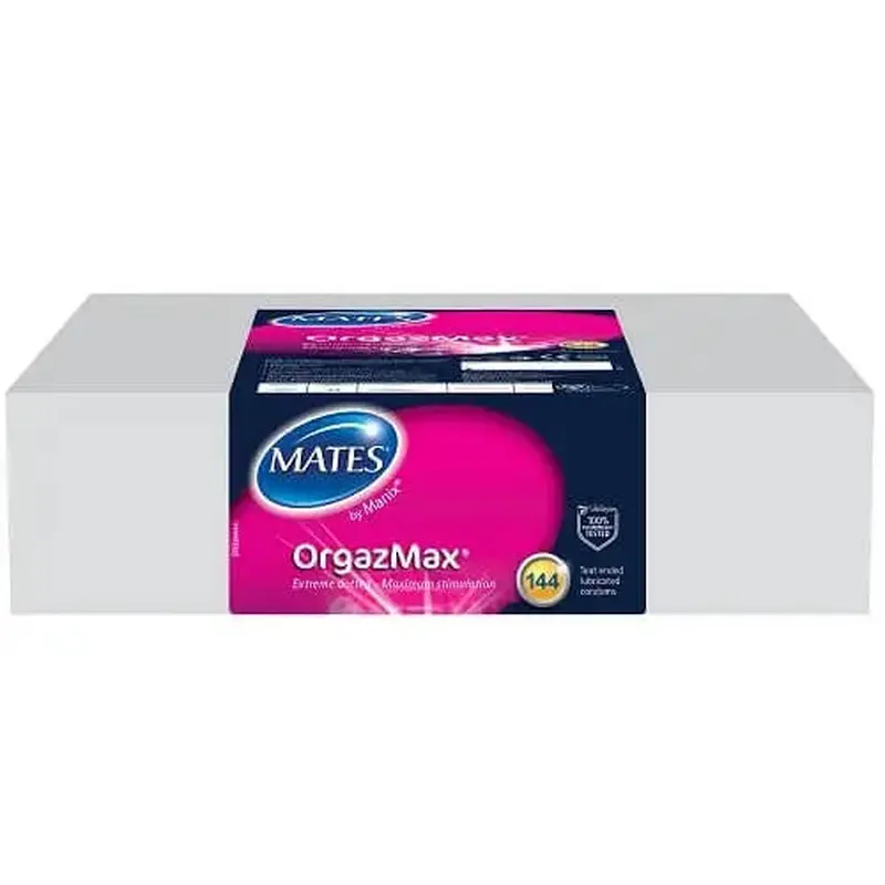 Mates OrgazMax Condoms 144 Clinic Pack (5% VAT)