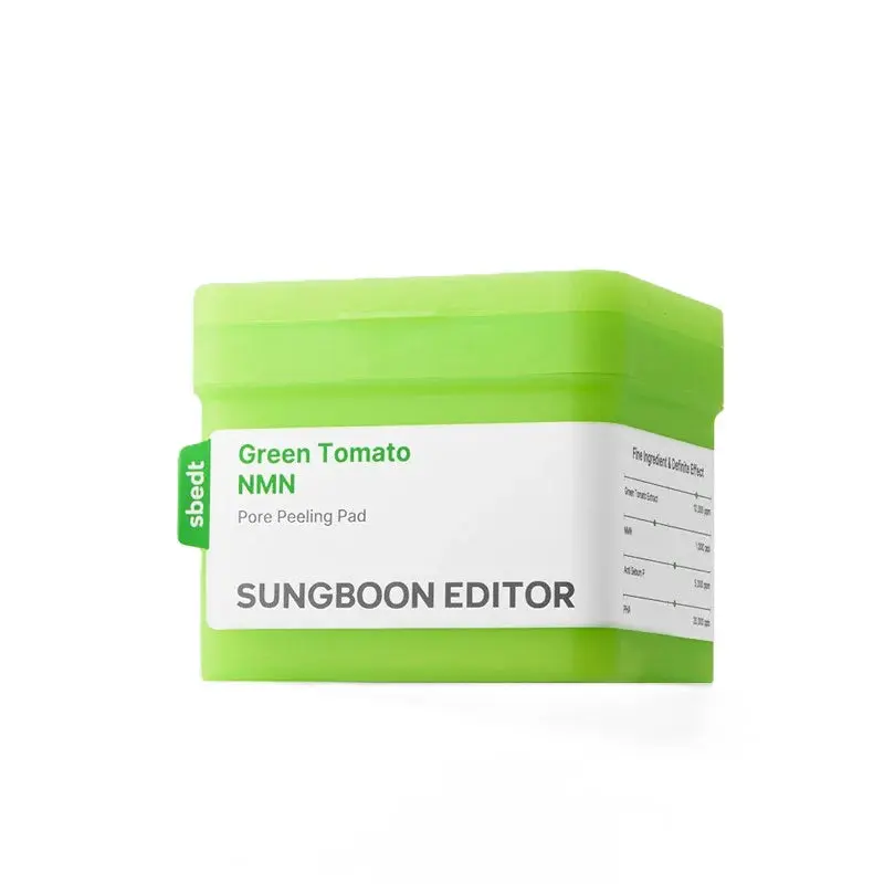SUNGBOON EDITOR Green Tomato NMN Pore Peeling Pads (60 Pads)