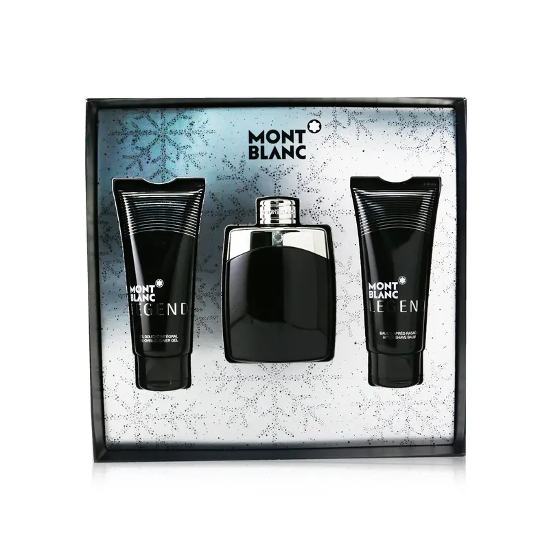 Montblanc Legend Coffret: Eau De Toilette Spray 100ml/3.3oz + After Shave Balm 100ml/3.3oz + All-Over Shower Gel 100ml/3.3oz  3pcs