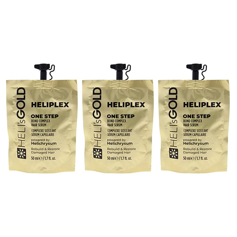 Helis Gold Heliplex One Step Hair Serum by Helis Gold for Unisex - 1.7 oz Serum - Pack of 3
