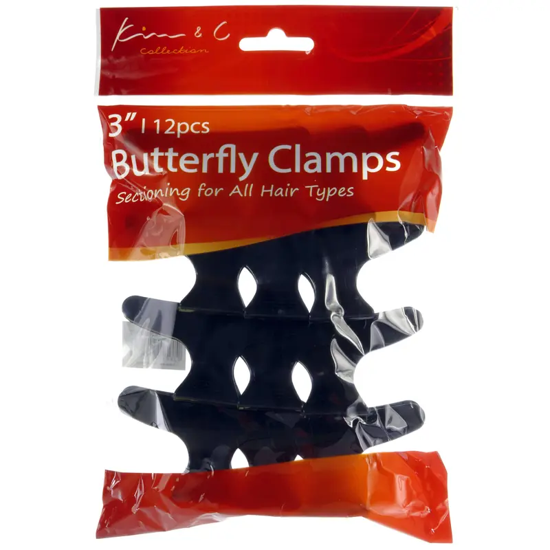 3" Butterfly Clamps - Black