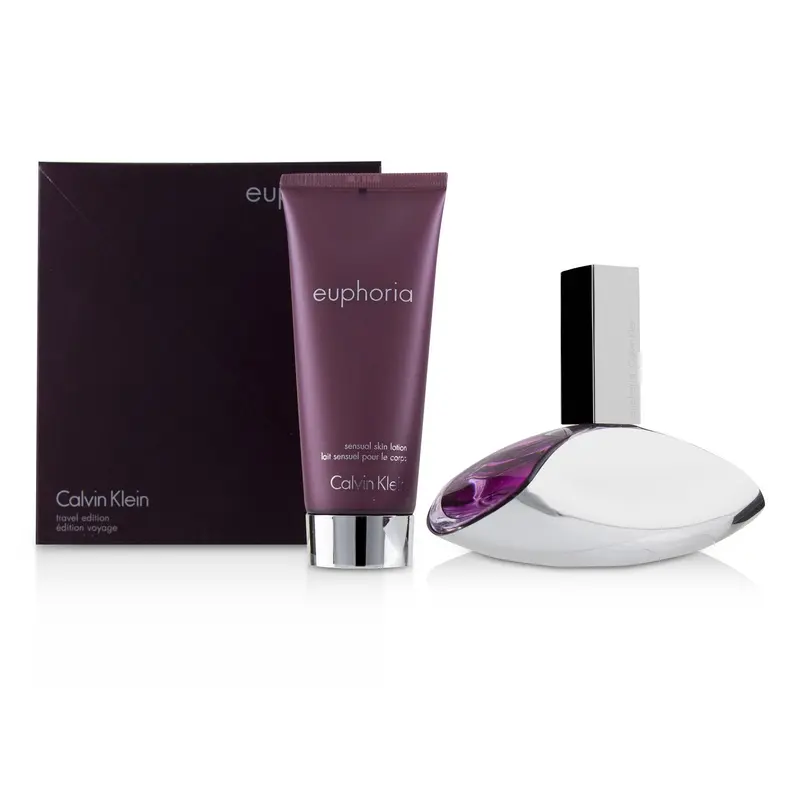 Calvin Klein Euphoria Coffret: Eau De Parfum Spray 100ml/3.4oz + Sensual Skin Lotion 100ml/3.4oz  2pcs