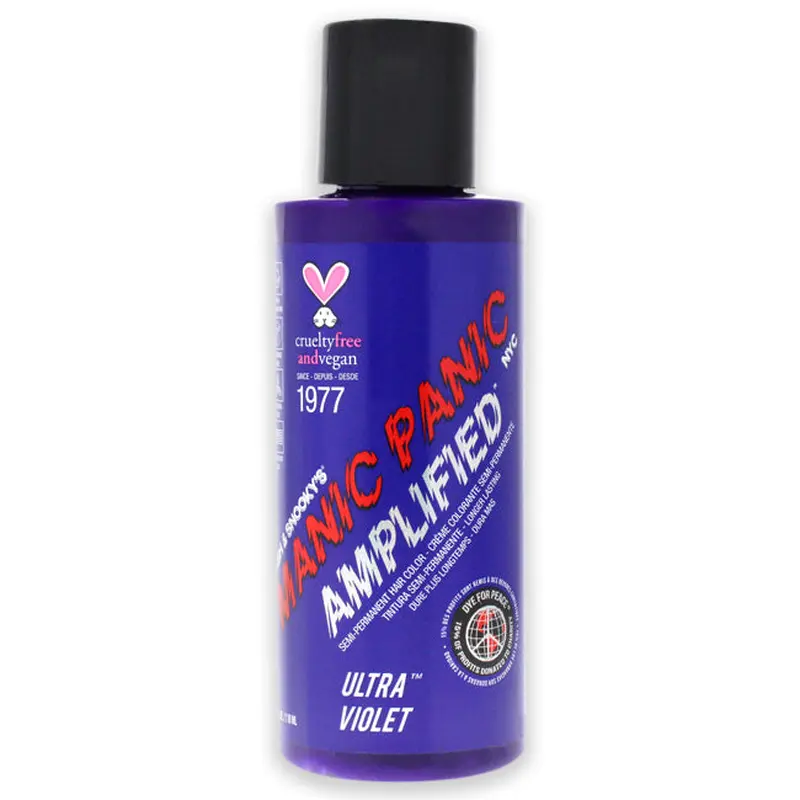Manic Panic Amplified Semi-Permanent Hair Color Cream - Ultra Violet by Manic Panic for Unisex - 4 oz Hair Color