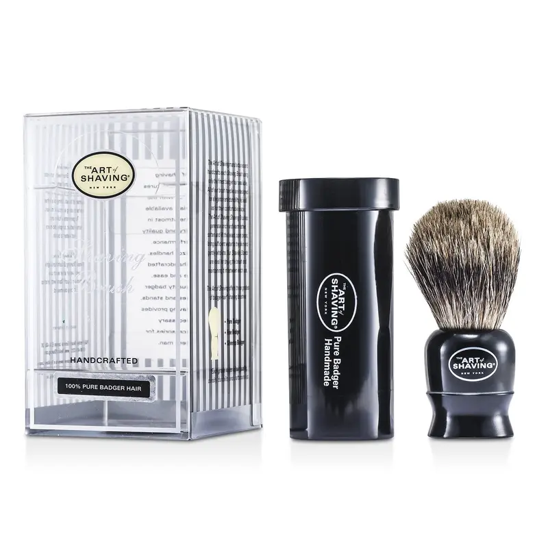 The Art Of Shaving Travel Pure Badger - Black  1pc