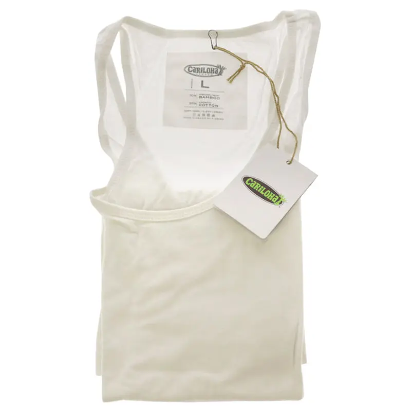 Cariloha Bamboo Racer Tank - White by Cariloha for Women - 1 Pc Tank Top (L)