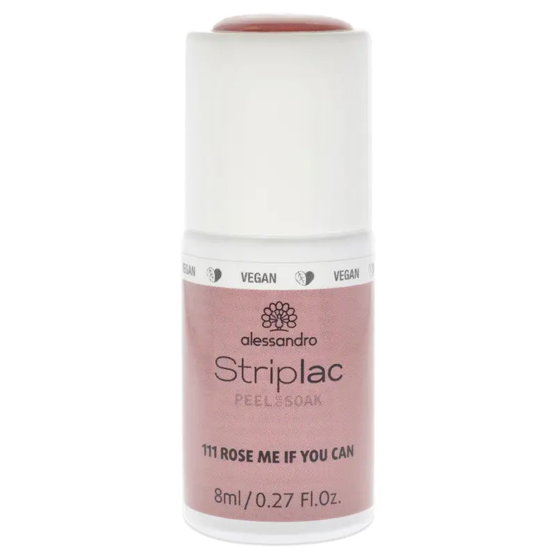Alessandro Striplac Peel or Soak - 111 Rose Me If You Can by Alessandro for Women - 0.27 oz Nail Polish