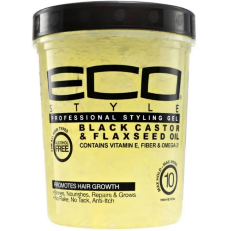 Eco Black Castor Flaxseed Oil 12 oz