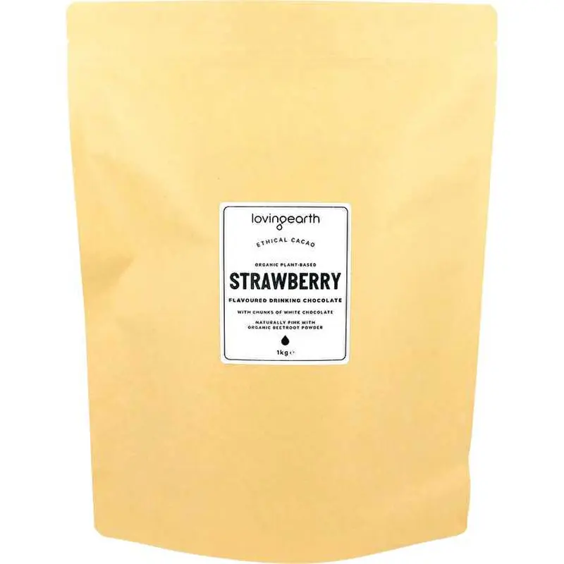 Loving Earth Drinking Chocolate Strawberry 1kg