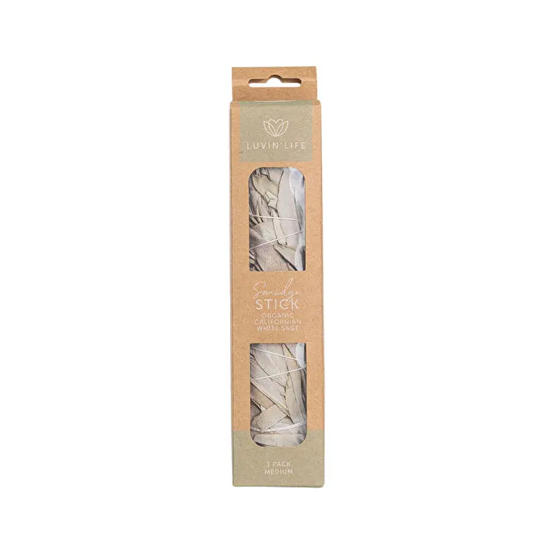 Luvin Life Luvin' Life Organic Californian White Sage Smudge Stick Medium (approx 20cm)
