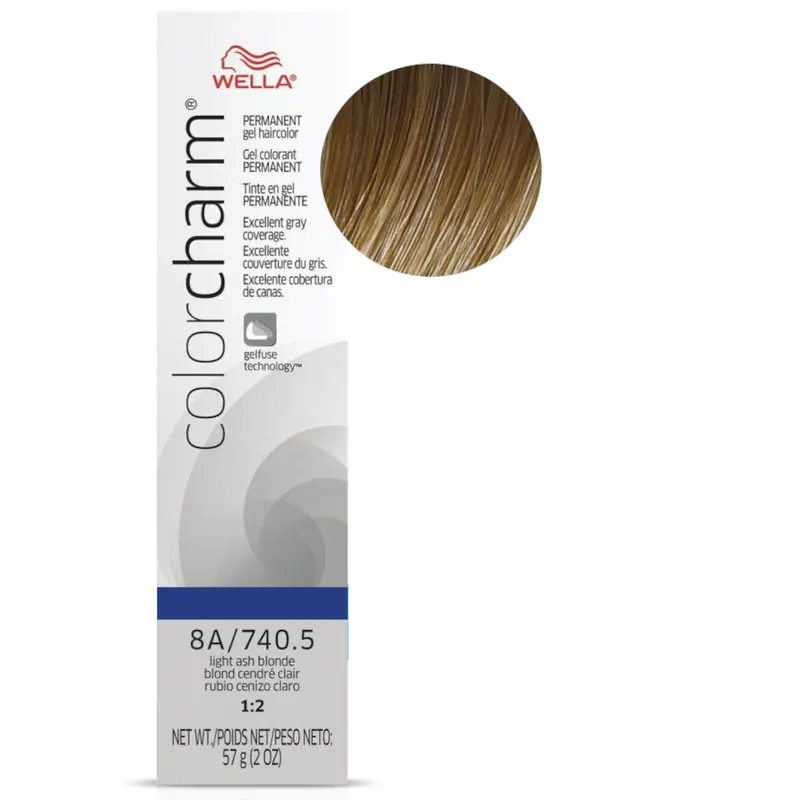 Wella Color Charm Gel Permanent Hair Color - 8A/740.5 Light Ash Blonde