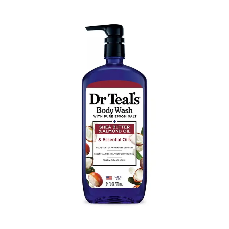Dr. Teal's Shea Butter & Almond Oil Body Wash with Pure Epsom Salt - 24oz