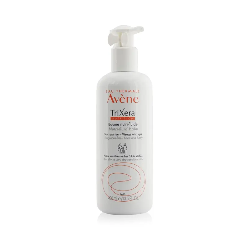 Avene TriXera Nutrition Nutri-Fluid Face & Body Balm - For Dry to Very Dry Sensitive Skin  400ml/13.5oz