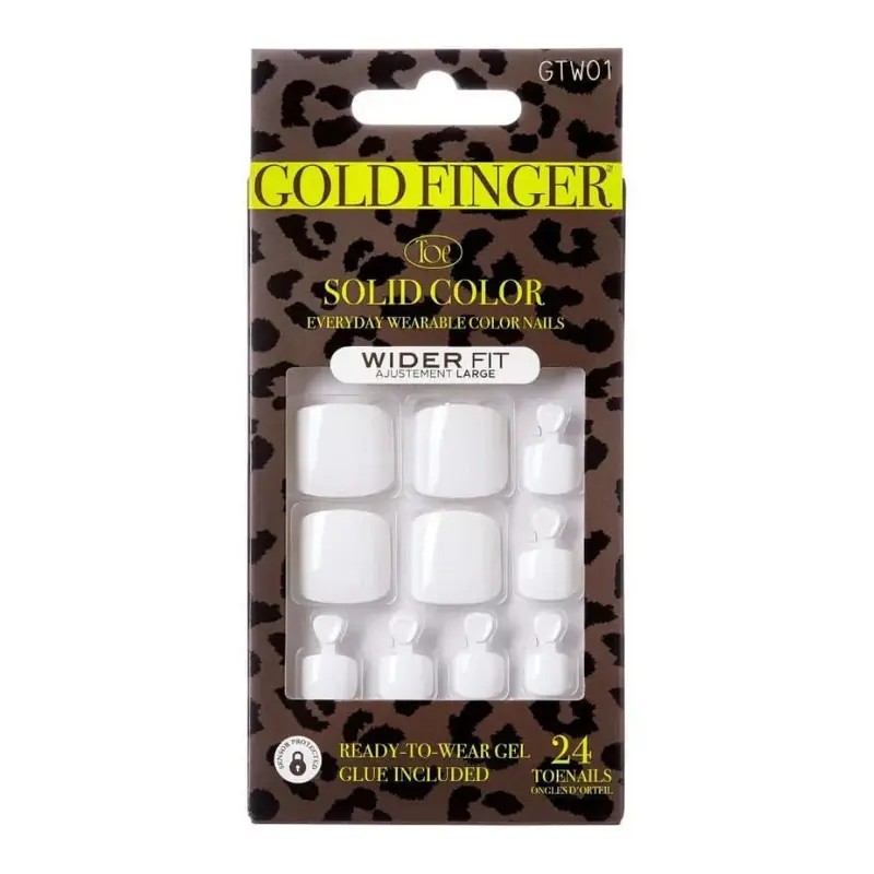 Gold Finger Solid Color Wide Fit Toenails - So Good