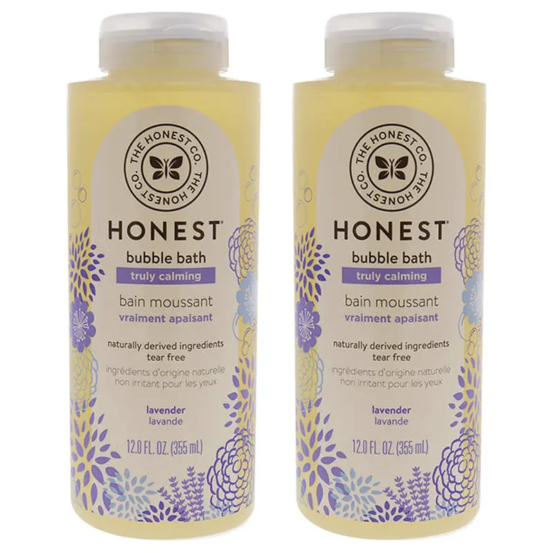 Honest Bubble Bath Truly Calming - Lavender by Honest for Kids - 12 oz Bubble Bath - Pack of 2