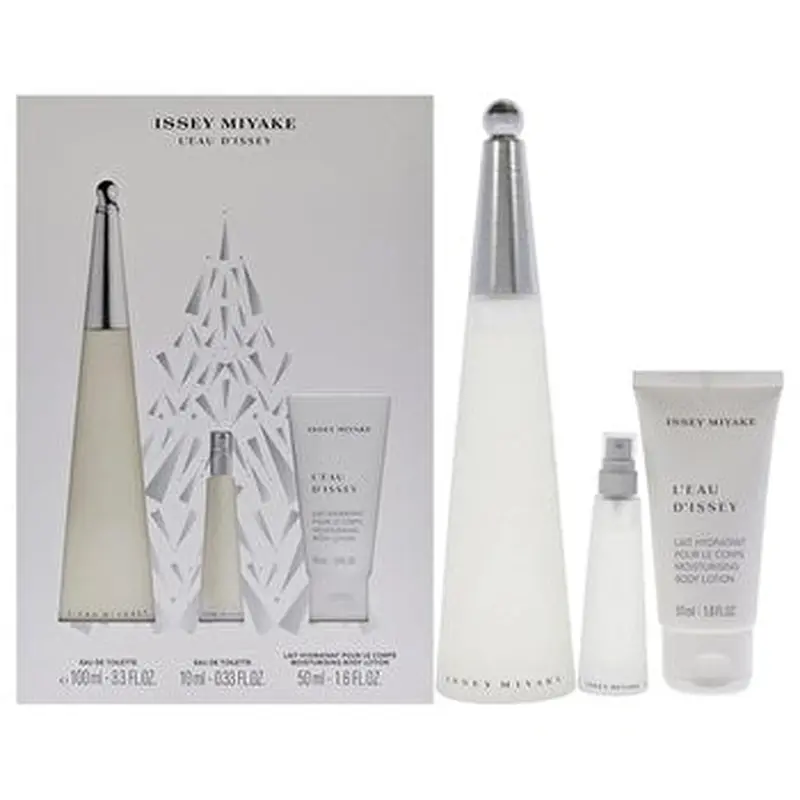 Issey Miyake Leau Dissey EDT Spray, 0.33oz EDT Spray, 1.6oz Body Lotion Women 3.3oz