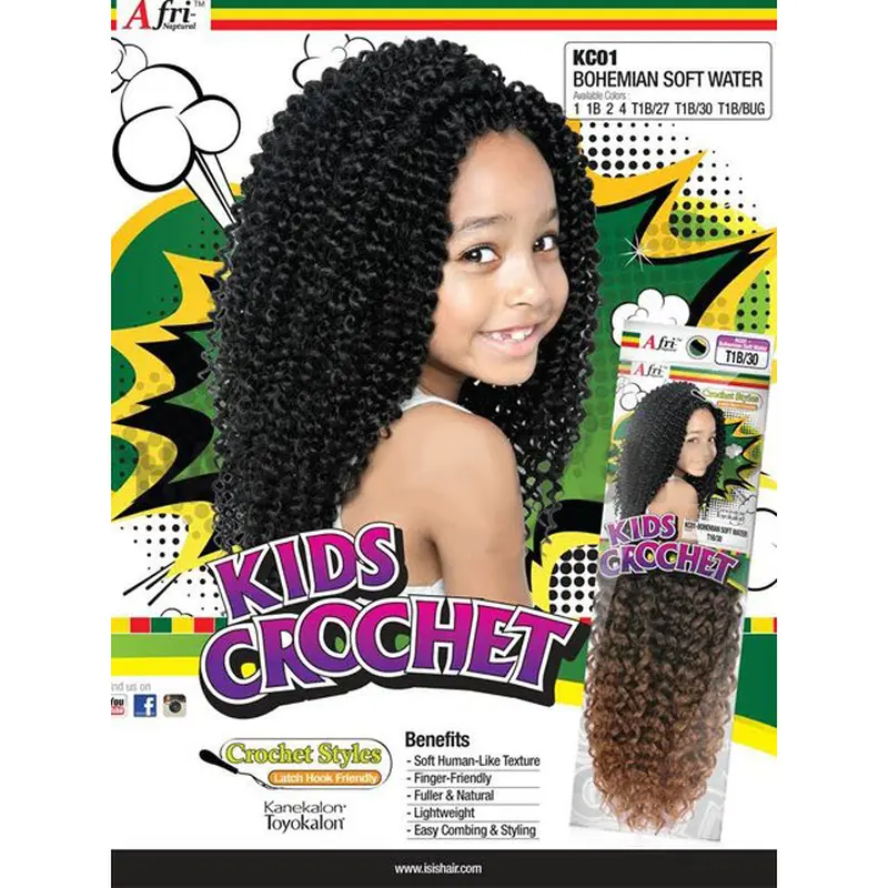 Afri-Naptural Kids Crochet Bohemian Soft Water (KC01)