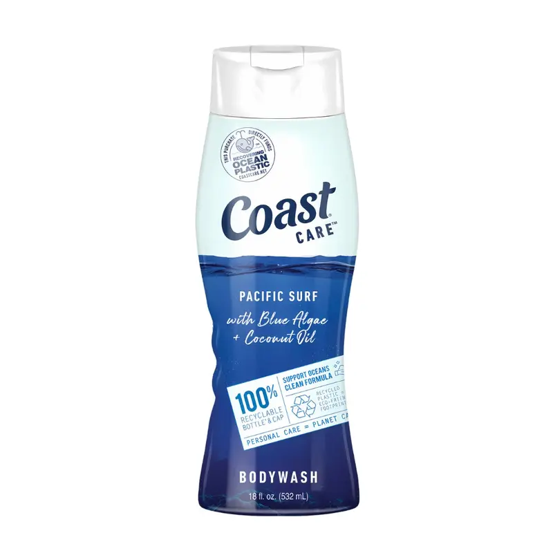 Coast Care Pacific Surf with Blue Algae & Coconut Oil Body Wash  18 oz | Cleanse, Hydrate & Refresh
