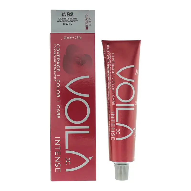Intercosmo Voil 3C Intense .92 Graphite Silver Hair Colour 60ml