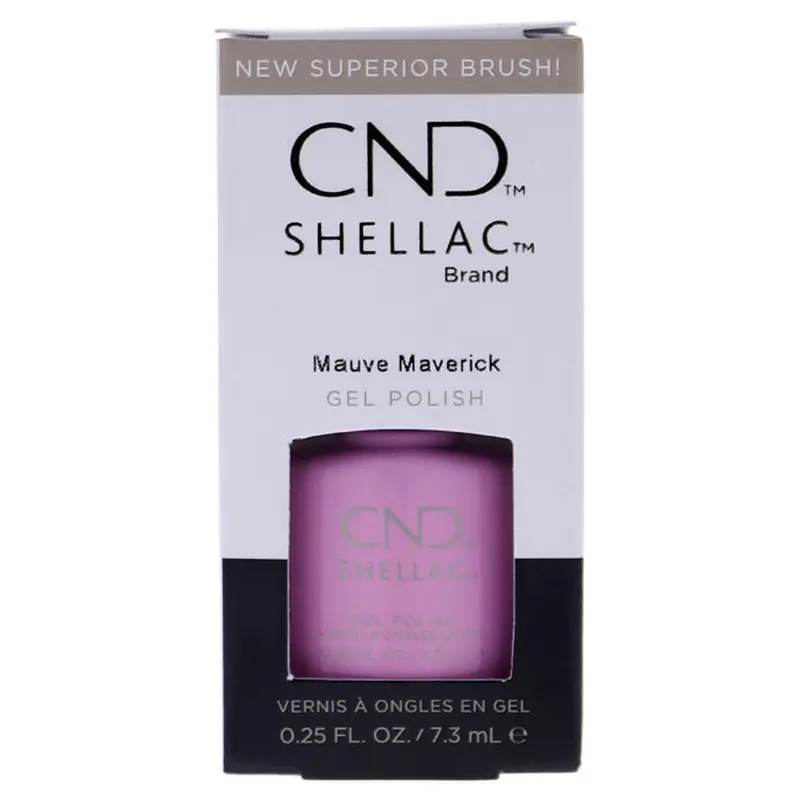 CND Shellac Nail Color - Mauve Maverick by CND for Women - 0.25 oz Nail Polish